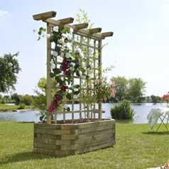 Octogonal Wooden Planter 130 +-Trellis